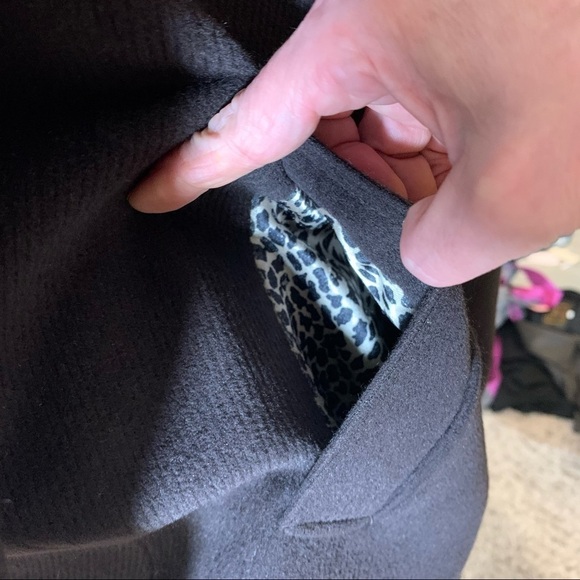 𝅺Hilary Radley Brown Angora Wool Coat Sz 8 Classic Neutral Lined Jacket - Picture 8 of 13